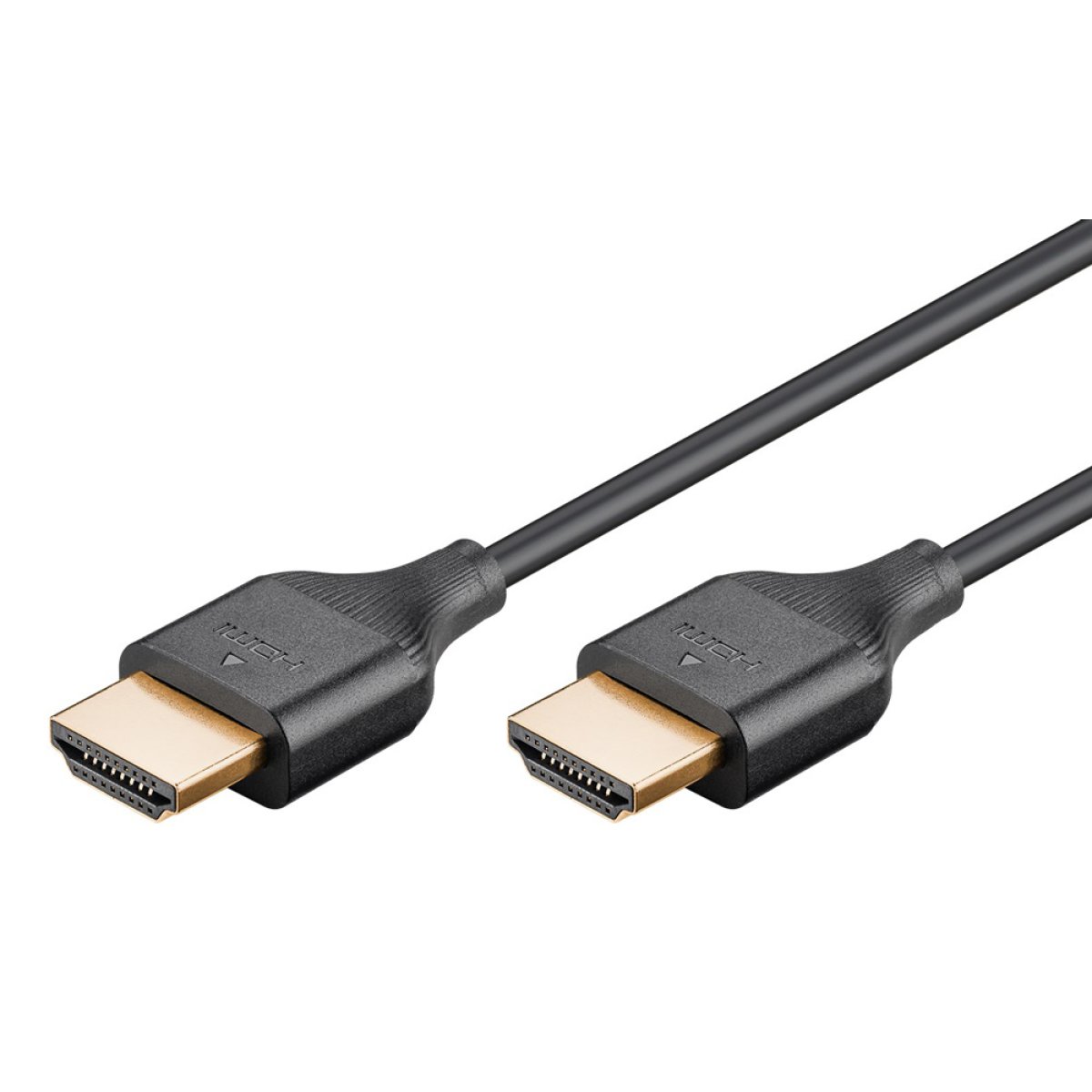 75297 GOOBAY καλώδιο HDMI 75297 με Ethernet, slim, 8K/60Hz, 48 Gbps, 0.5m, μαύρο - Image 1