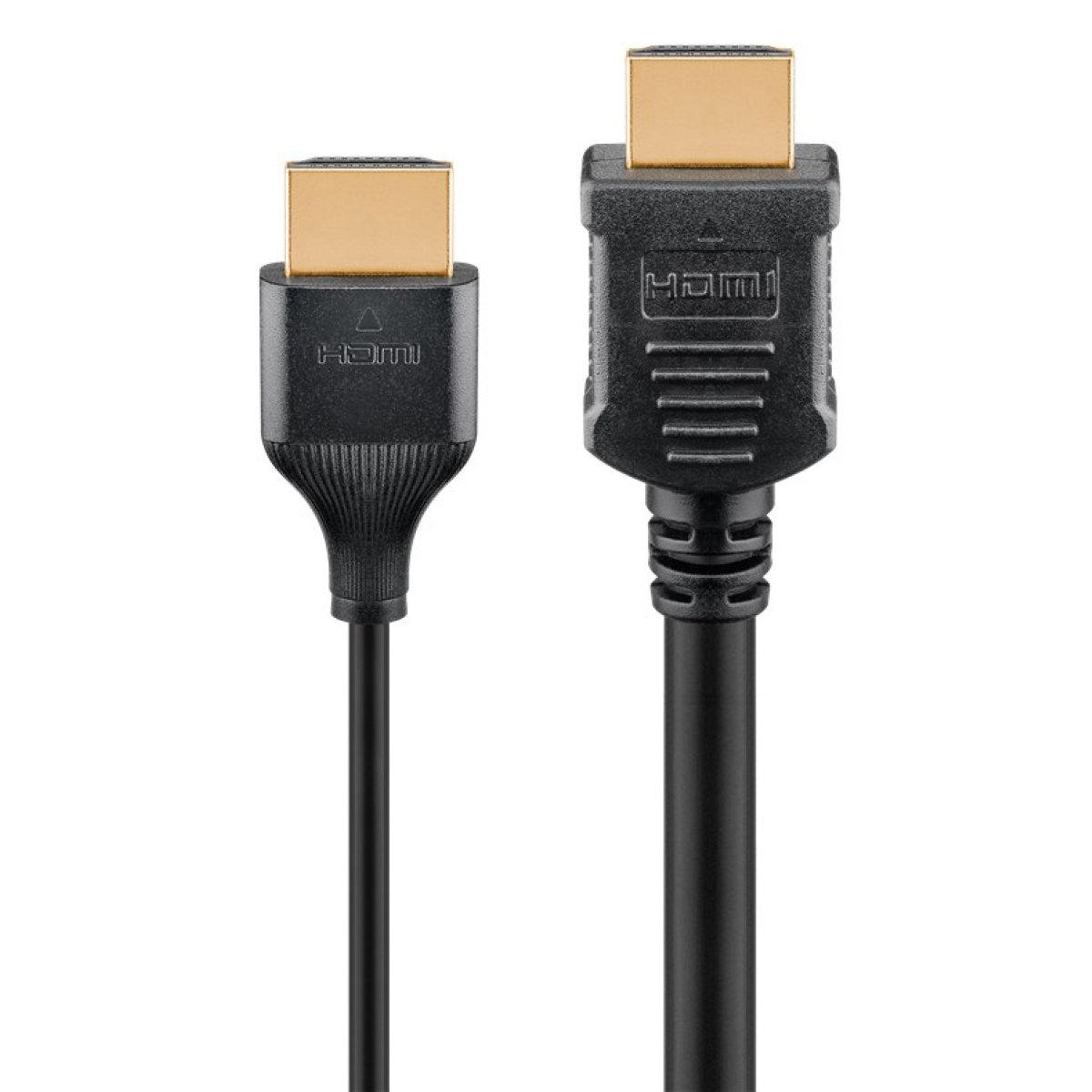 75297-2 GOOBAY καλώδιο HDMI 75297 με Ethernet, slim, 8K/60Hz, 48 Gbps, 0.5m, μαύρο - Image 3