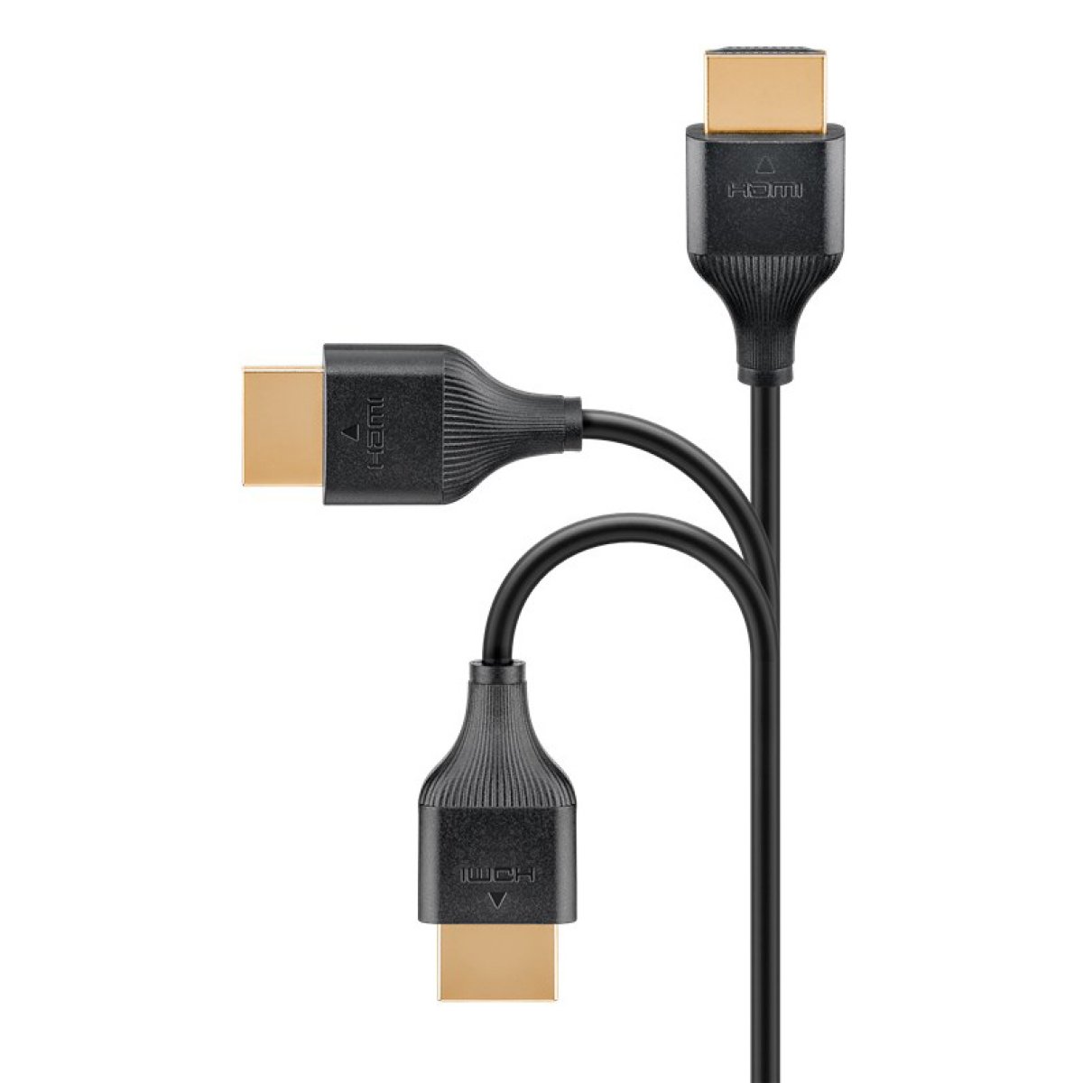 75297-3 GOOBAY καλώδιο HDMI 75297 με Ethernet, slim, 8K/60Hz, 48 Gbps, 0.5m, μαύρο - Image 4