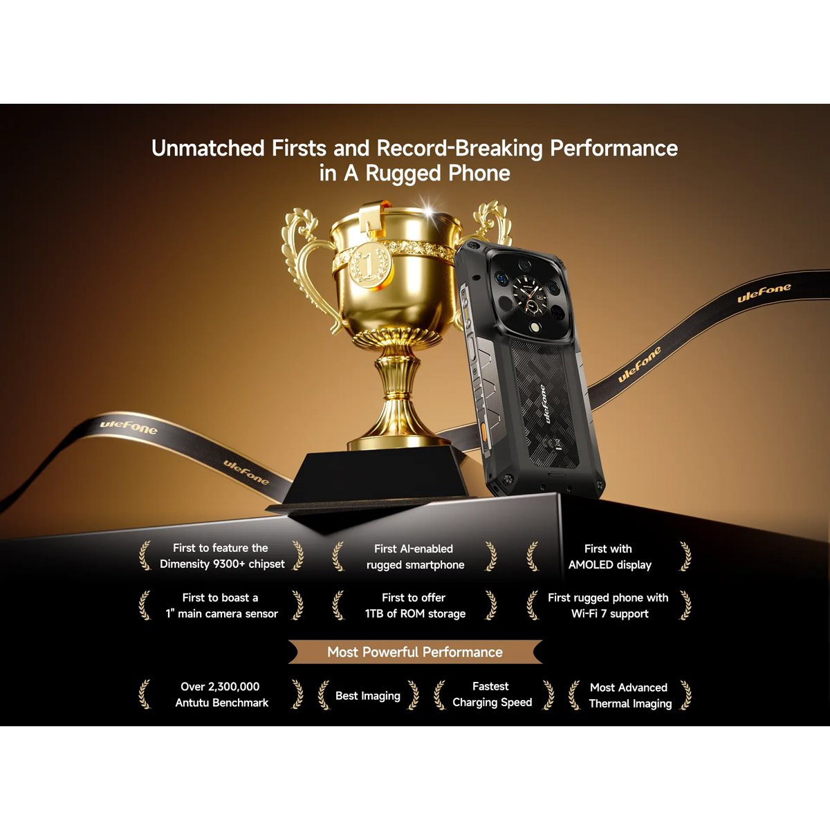 ULEFONE smartphone Armor 28 Ultra Thermal, 6.67" & 1.04, 16/1TB, 5G, 10600mAh, IP68/IP69K, μαύρο - Image 11