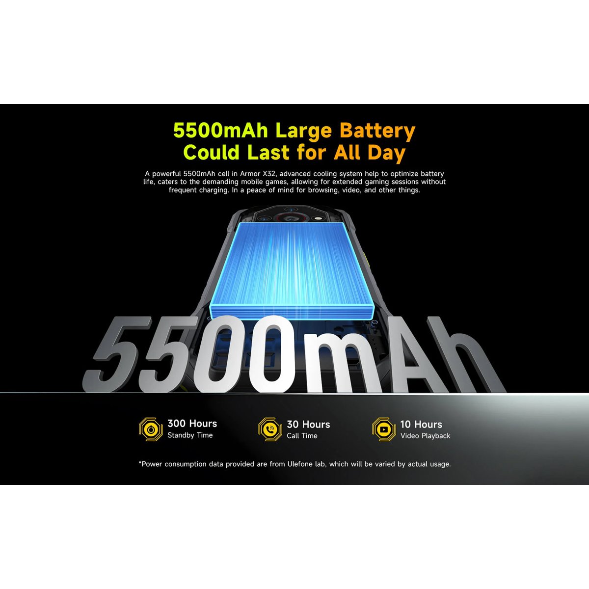 ARMORX32-BK-10 ULEFONE smartphone Armor X32, 5.65", 6/128GB, 5500mAh, IP68/IP69K, μαύρο - Image 3