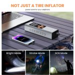 NEXPOW συμπιεστής αέρος αυτοκινήτου MS22C-003 με φακό, 7500mAh, 150PSI - Image 7