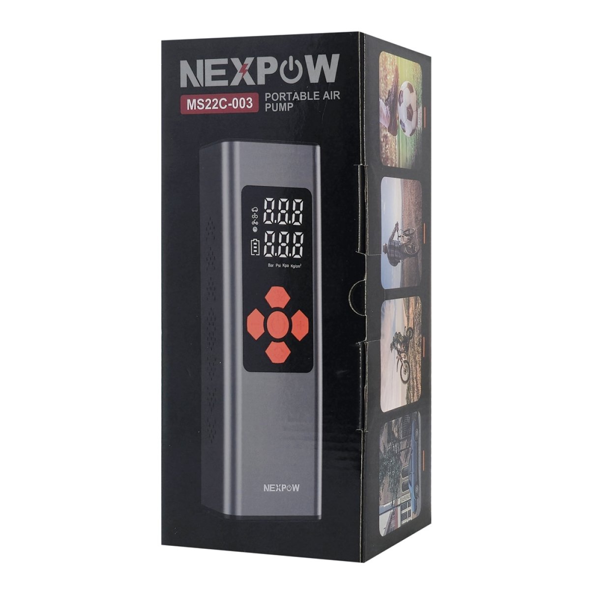 NEXPOW συμπιεστής αέρος αυτοκινήτου MS22C-003 με φακό, 7500mAh, 150PSI - Image 9