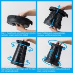 POWERTECH πτυσσόμενο καρεκλάκι HUH-0234, αντοχή έως 250kg, 25.5x45cm, μπλε - Image 6