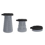 POWERTECH πτυσσόμενο καρεκλάκι HUH-0236 με μαξιλάρι, αντοχή έως 250kg, 25.5x45cm, γκρι - Image 2