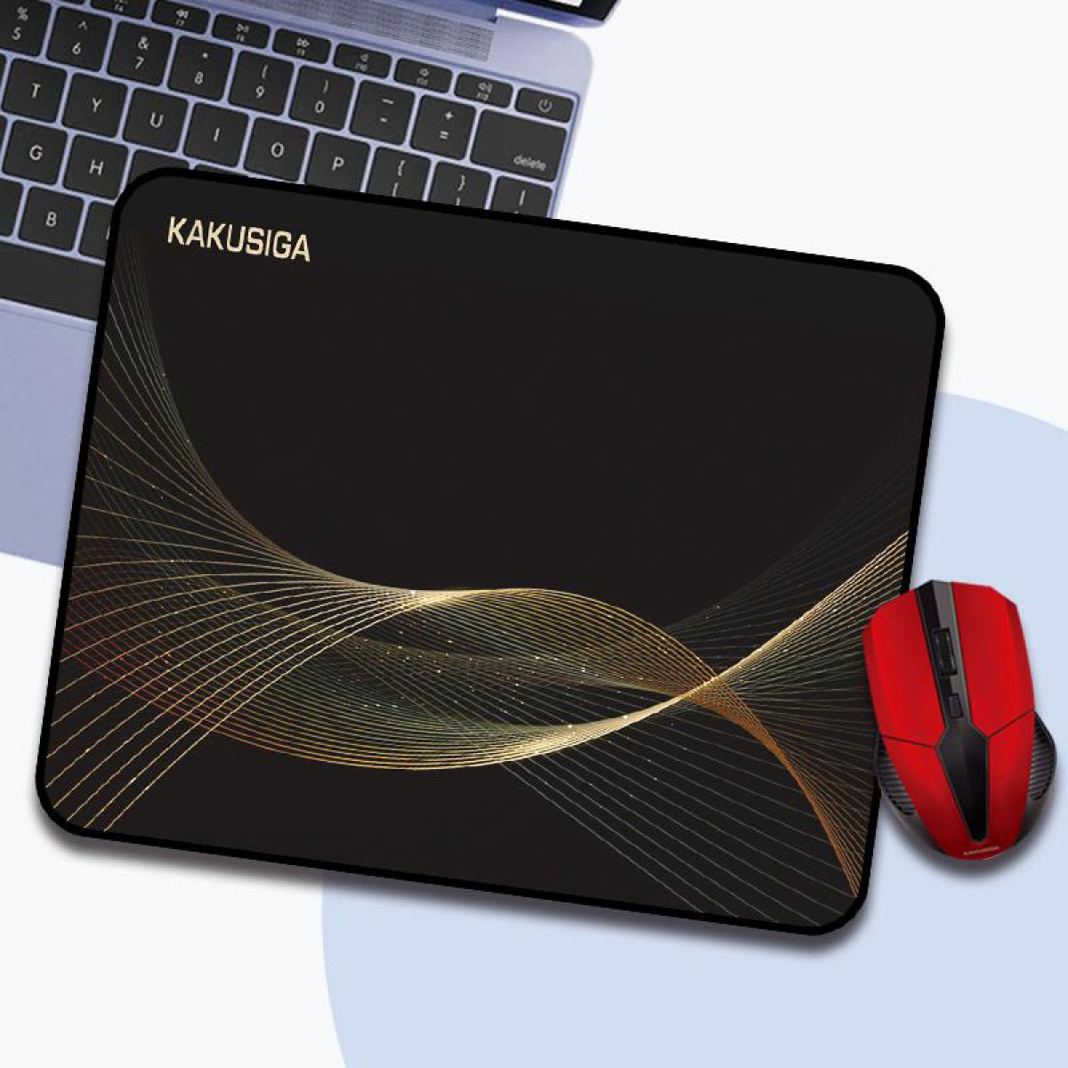 KAKUSIGA mouse pad KSC-1162, 26x21x0.2cm, μαύρο - Image 2