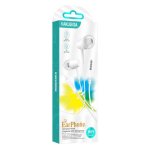 KAKUSIGA earphones με μικρόφωνο KSC-1303, 3.5mm σύνδεση, 10mm, 1.1m, λευκά - Image 4
