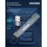 KAKUSIGA USB hub KSC-1416, 4x θυρών, USB 3.0, 5Gbps, USB σύνδεση, γκρι - Image 3