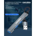 KAKUSIGA USB hub KSC-1416, 4x θυρών, USB 3.0, 5Gbps, USB σύνδεση, γκρι - Image 4