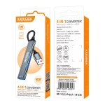 KAKUSIGA USB hub KSC-1416, 4x θυρών, USB 3.0, 5Gbps, USB σύνδεση, γκρι - Image 5