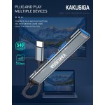 KAKUSIGA USB hub KSC-1417, 4x θυρών, USB 3.0, 5Gbps, USB-C σύνδεση, γκρι - Image 3