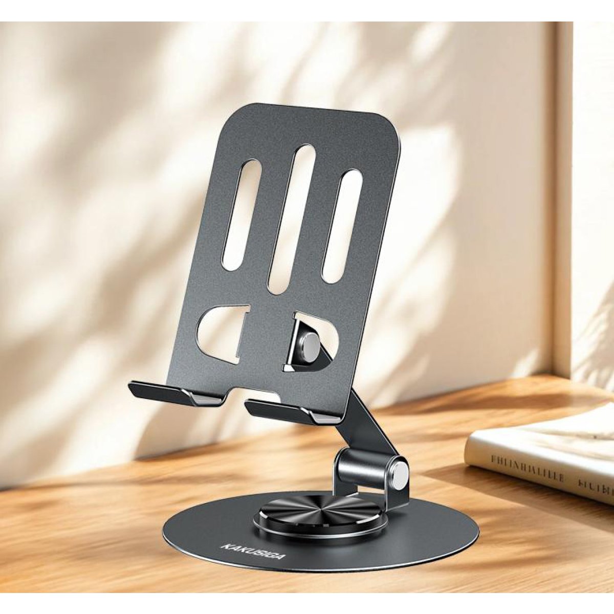 KSC-1598-3 KAKUSIGA επιτραπέζια βάση smartphone KSC-1598, foldable, μαύρη - Image 4