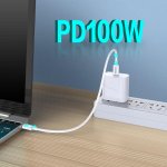 KAKUSIGA καλώδιο USB-C σε USB-C KSC-653, 100W, 480Mbps, 25cm, λευκό - Image 2