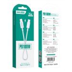 KAKUSIGA καλώδιο USB-C σε USB-C KSC-653, 100W, 480Mbps, 25cm, λευκό - Image 4