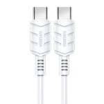 KAKUSIGA καλώδιο USB-C σε USB-C KSC-710, 60W, 480Mbps, 1.2m, λευκό