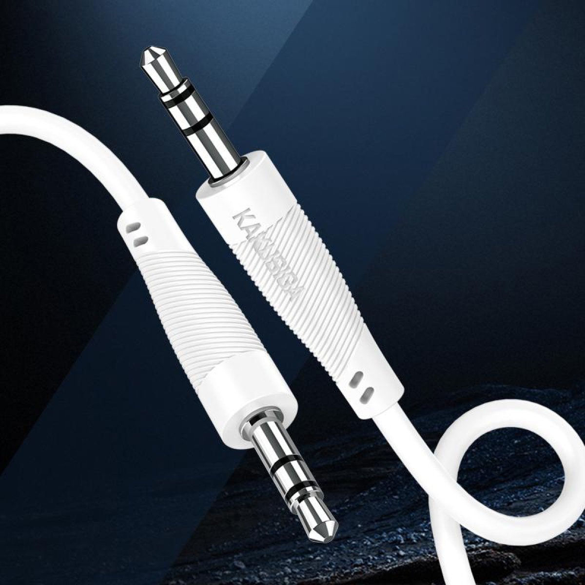 KAKUSIGA καλώδιο ήχου 3.5mm KSC-893, AUX, 1m, λευκό - Image 2