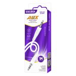 KAKUSIGA καλώδιο ήχου 3.5mm KSC-893, AUX, 1m, λευκό - Image 3