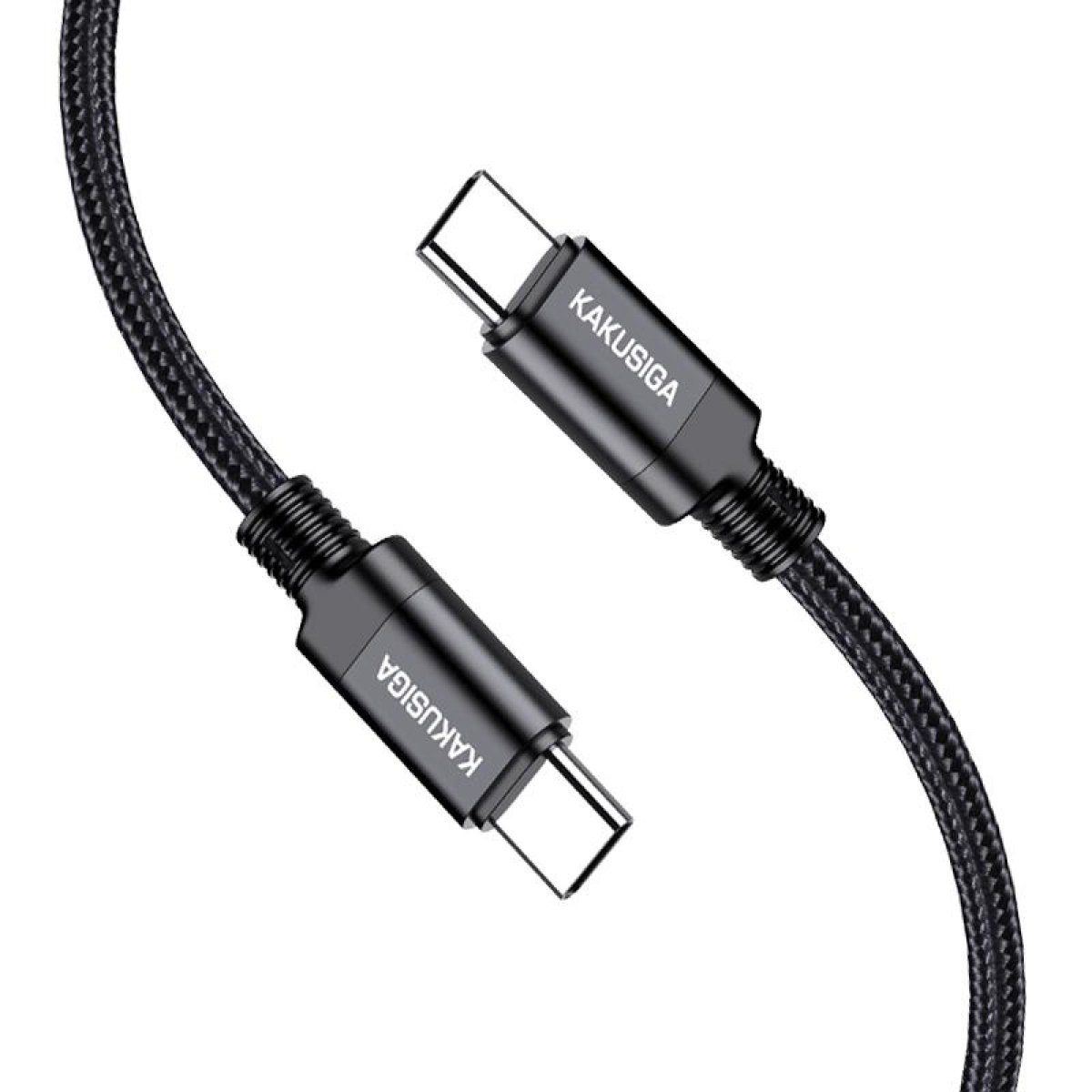 KAKUSIGA καλώδιο USB-C σε USB-C KSC-970, 60W, 480Mbps, 1m, μαύρο - Image 3