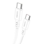 KAKUSIGA καλώδιο USB-C σε USB-C KSC-982, 60W, 480Mbps, 1m, λευκό