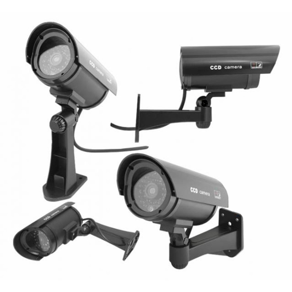 LTC ψεύτικη κάμερα CCTV LXKAM08 με LED, μαύρη - Image 3