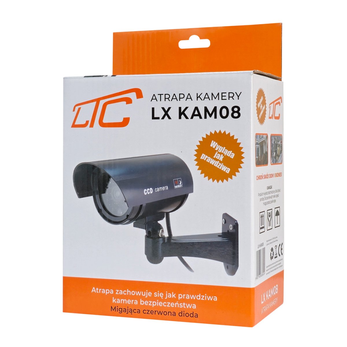 LTC ψεύτικη κάμερα CCTV LXKAM08 με LED, μαύρη - Image 4