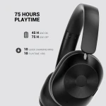 ONEODIO headphones Focus A5, ενσύρματα & ασύρματα, Hybrid ANC, 40mm, 600mAh, μαύρο - Image 4