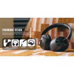 ONEODIO headphones Focus A5, ενσύρματα & ασύρματα, Hybrid ANC, 40mm, 600mAh, μαύρο - Image 8