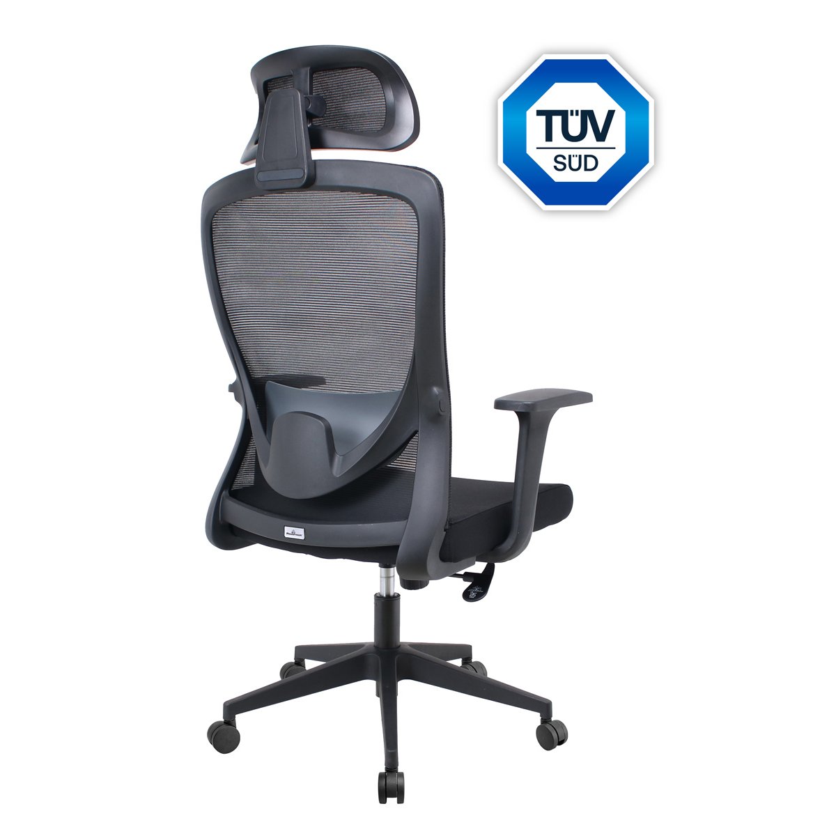 PT-1390-6 POWERTECH καρέκλα γραφείου PT-1390 με μπράτσα και ανάκλιση, ρυθμιζόμενο ύψος, μαύρη - Image 2