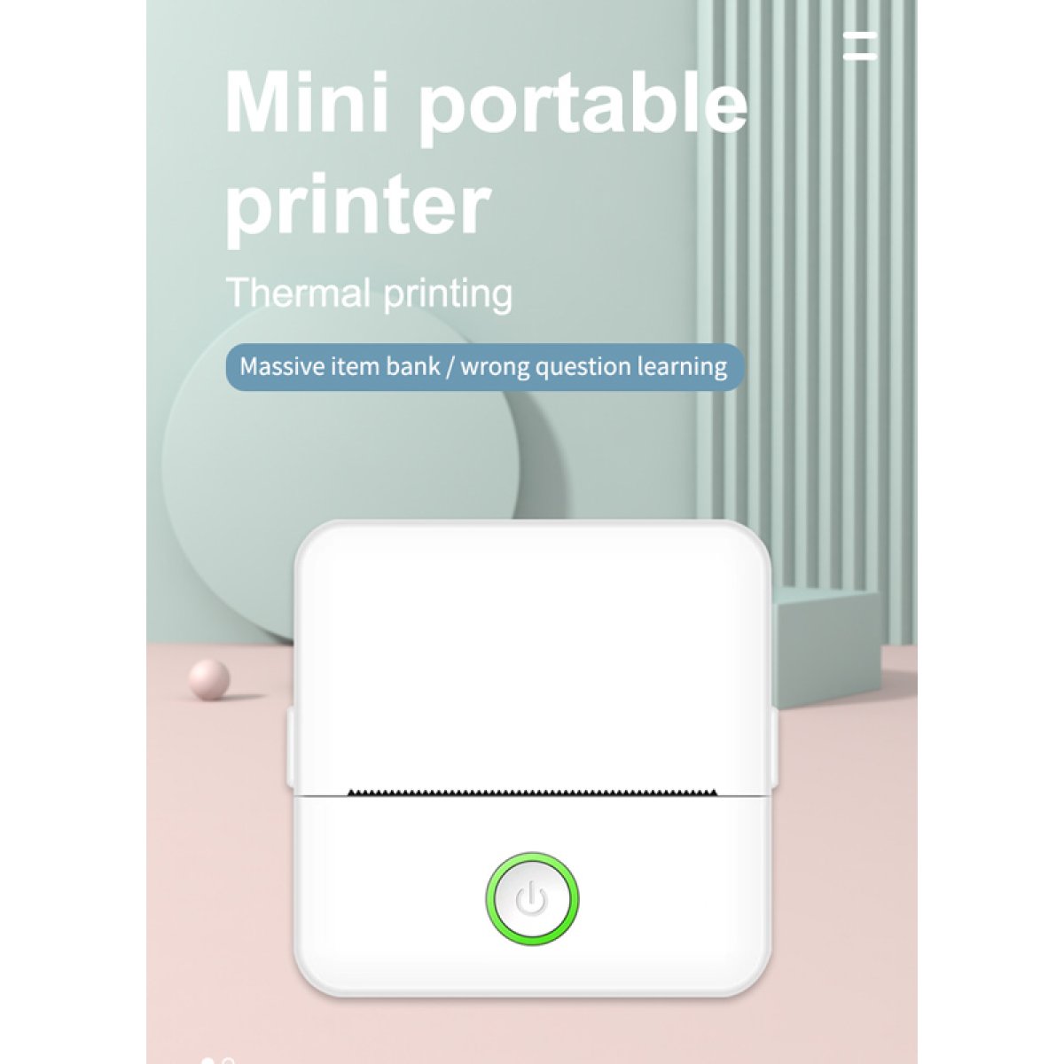 PT-1420-1 POWERTECH smart θερμικός εκτυπωτής φωτογραφιών & σχεδίων PT-1420, 200dpi, Bluetooth, λευκός - Image 2