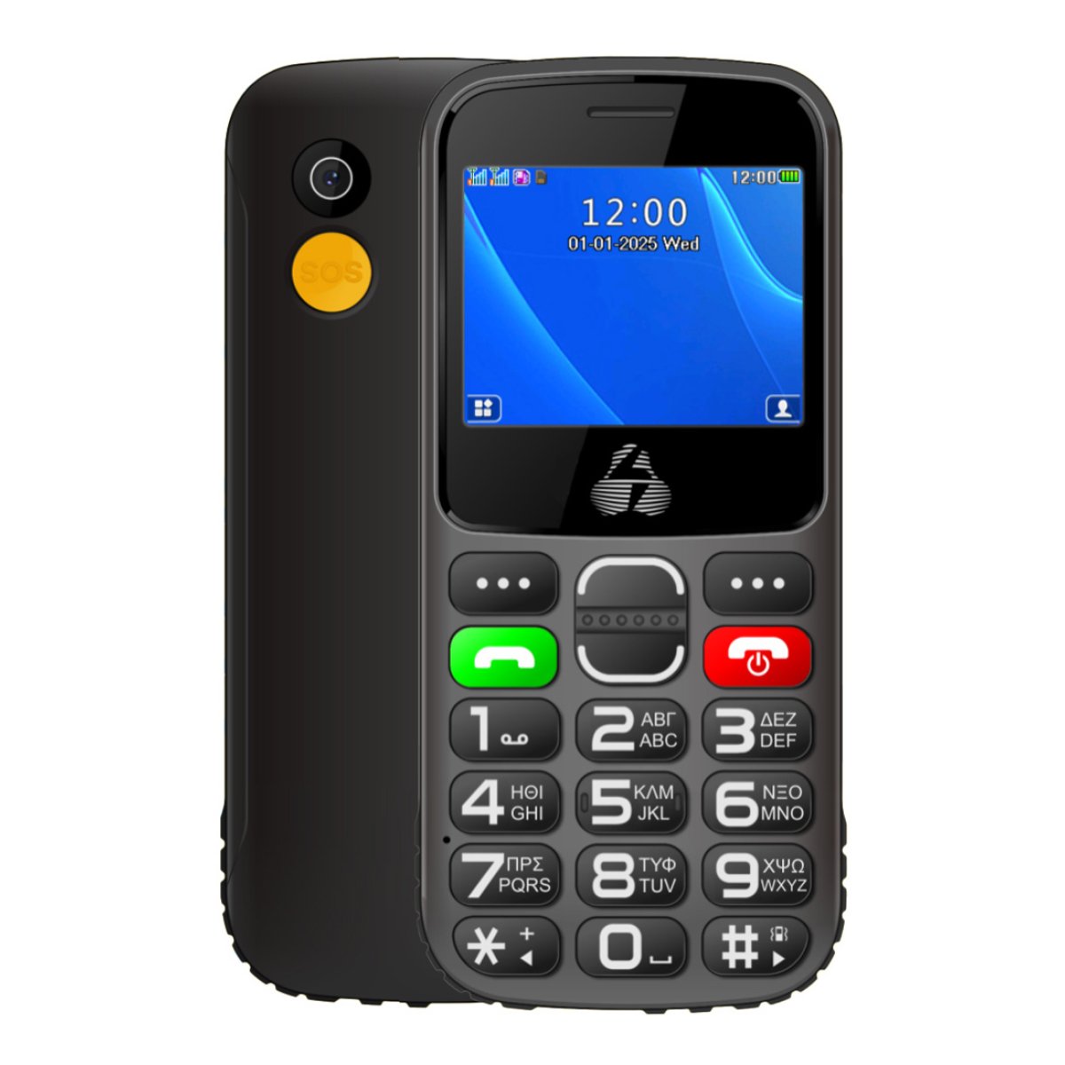 PTM-39 POWERTECH κινητό τηλέφωνο Sentry Eco II, 2.31", dual SIM, με κάμερα, μαύρο - Image 1