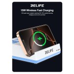 RELIFE σταθμός φόρτισης RL-309H, USB/3x USB-C/3x DC/wireless, 72W, λευκός - Image 3