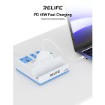 RELIFE σταθμός φόρτισης RL-309H, USB/3x USB-C/3x DC/wireless, 72W, λευκός - Image 4