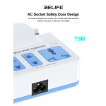 RELIFE σταθμός φόρτισης RL-309H, USB/3x USB-C/3x DC/wireless, 72W, λευκός - Image 6