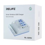 RELIFE σταθμός φόρτισης RL-309H, USB/3x USB-C/3x DC/wireless, 72W, λευκός - Image 10