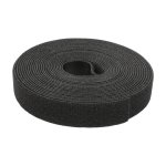 Ταινία τύπου velcro AG736C, 10mm, 3m, μαύρη