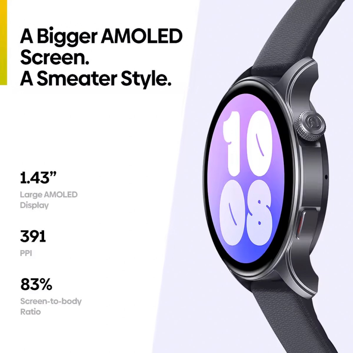 ZEBLAZE smartwatch Btalk 3 GPS, heart rate, 1.43" AMOLED, GPS, 3 ATM, γκρι - Image 4