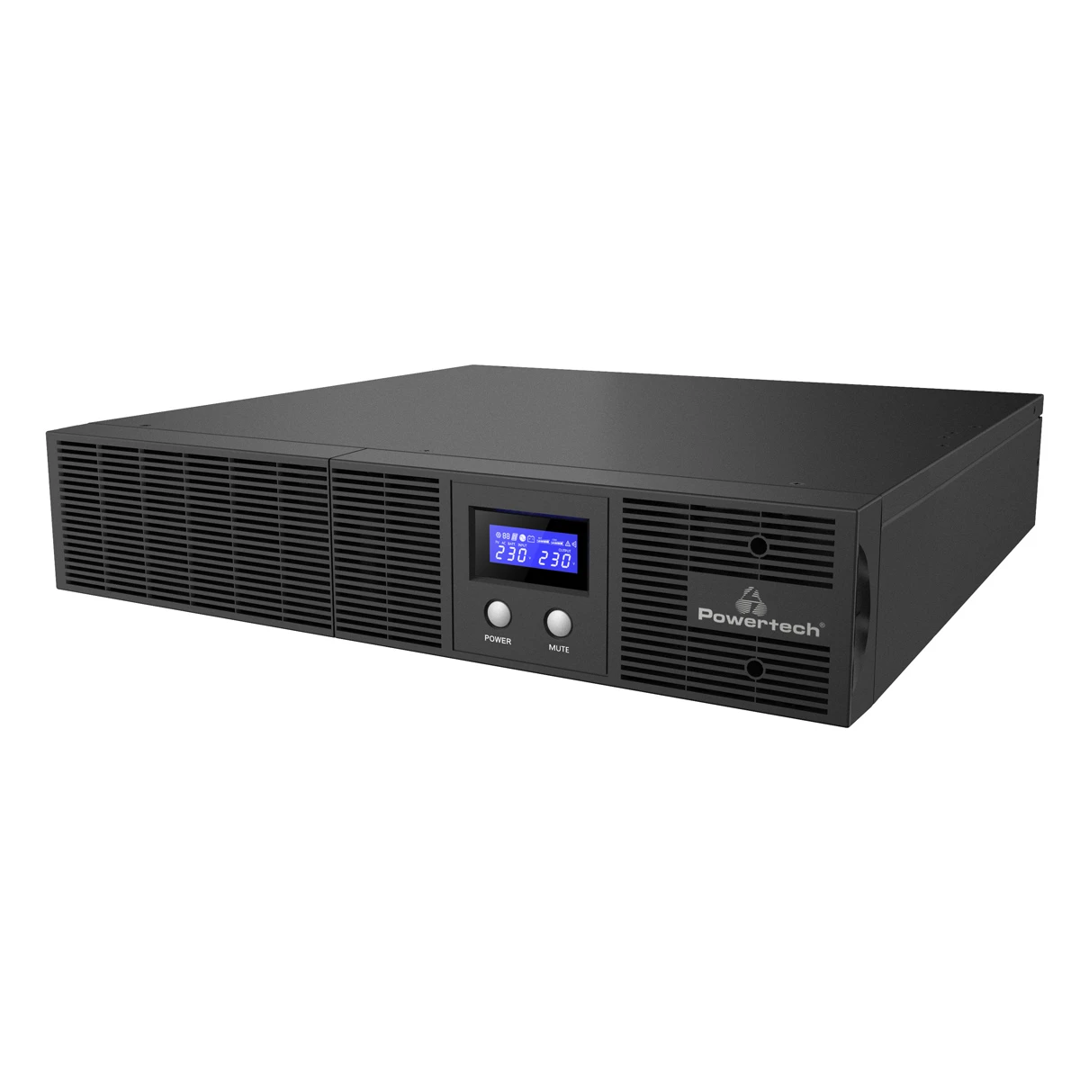 POWERTECH UPS Line Interactive PT-1409 για rack 2U, με οθόνη, 3000VA/2100W, 8x AC output - Image 1