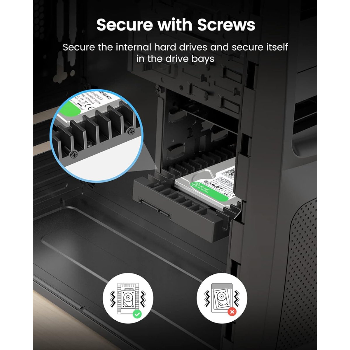 ORICO tray 3.5" για 2.5" HDD/SSD 1125SS-V1, 6Gbps, μαύρο - Image 3