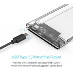 ORICO θήκη για 2.5" SATA HDD/SSD 2139C3, 5Gbps, διάφανη - Image 4