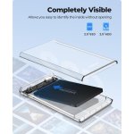 ORICO θήκη για 2.5" SATA HDD/SSD 2139U3, 5Gbps, διάφανη - Image 4