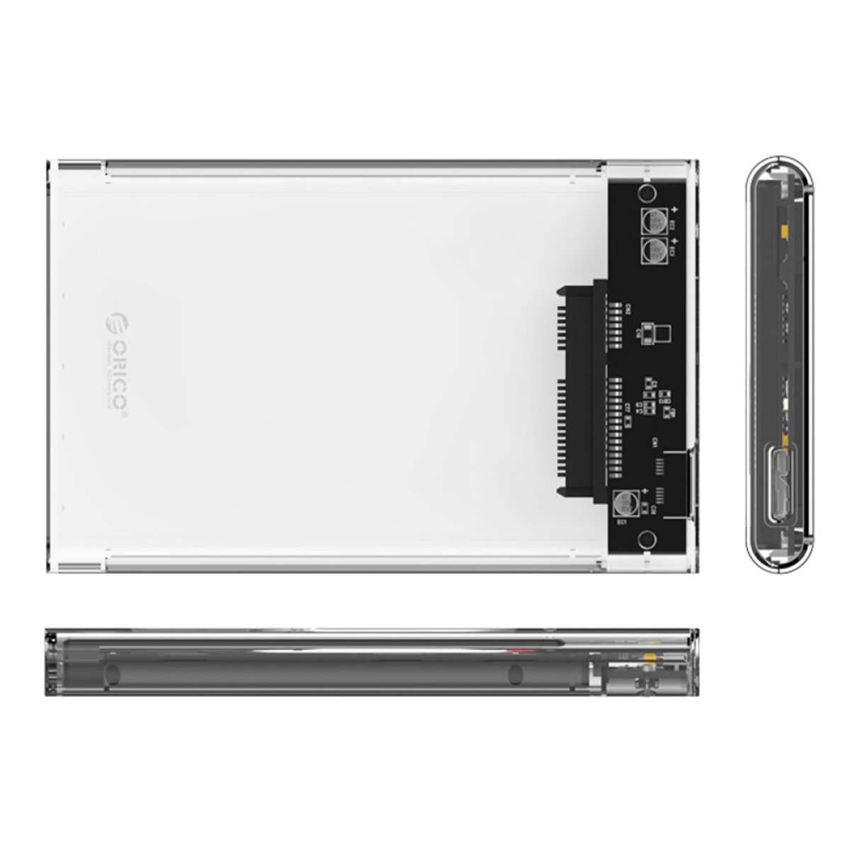 ORICO θήκη για 2.5" SATA HDD/SSD 2139U3, 5Gbps, διάφανη - Image 8
