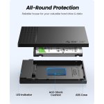 ORICO θήκη για 2.5" SATA HDD/SSD 2526U3-V1, 5Gbps, μαύρη - Image 3