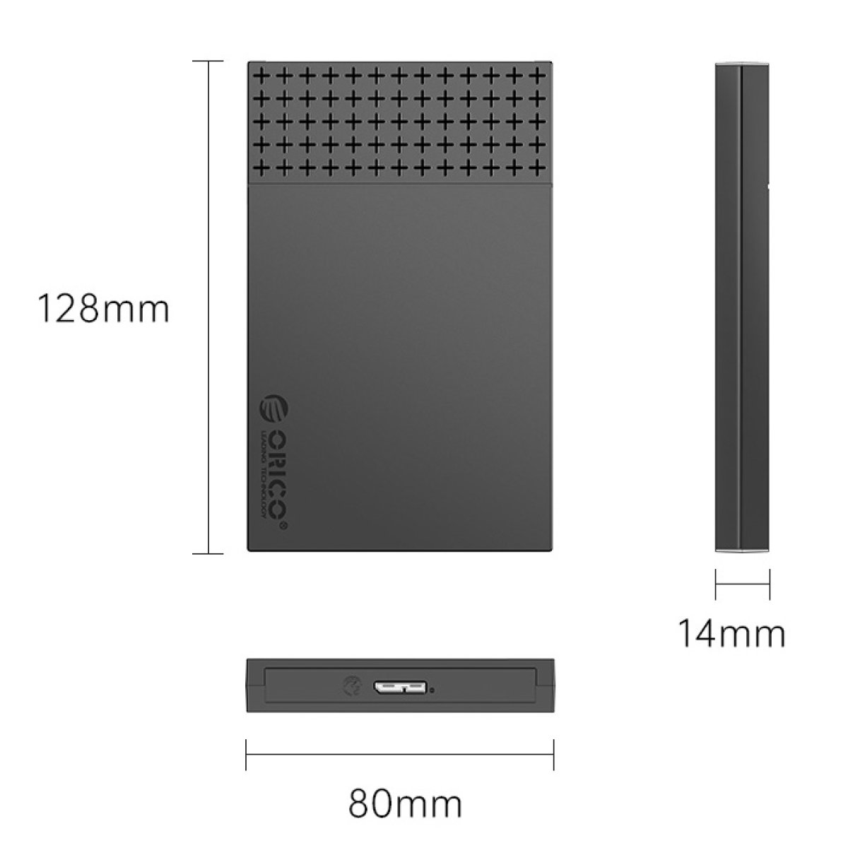 ORICO θήκη για 2.5" SATA HDD/SSD 2526U3-V1, 5Gbps, μαύρη - Image 8
