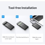 ORICO θήκη για 2.5" SATA HDD/SSD 2577C3-V1, 6Gbps, μαύρη - Image 7