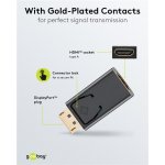 GOOBAY αντάπτορας DisplayPort σε HDMI 51719, 1920x1200p, μαύρος - Image 4