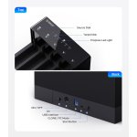 ORICO docking station για 2.5" ή 3.5" SATA HDD/SSD 6558US3-C, 5 θέσεων, 5Gbps, clone function, μαύρο - Image 4