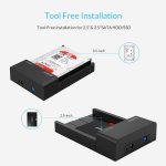 ORICO docking station για 2.5" ή 3.5" SATA HDD/SSD 6518US3-V2, 5Gbps, μαύρο - Image 2
