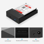 ORICO docking station για 2.5" ή 3.5" SATA HDD/SSD 6518US3-V2, 5Gbps, μαύρο - Image 4