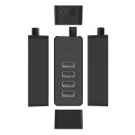 ORICO USB hub W5P-U2, 4x θυρών, USB 2.0, 480Mbps, USB σύνδεση, 1m καλώδιο, μαύρο - Image 4