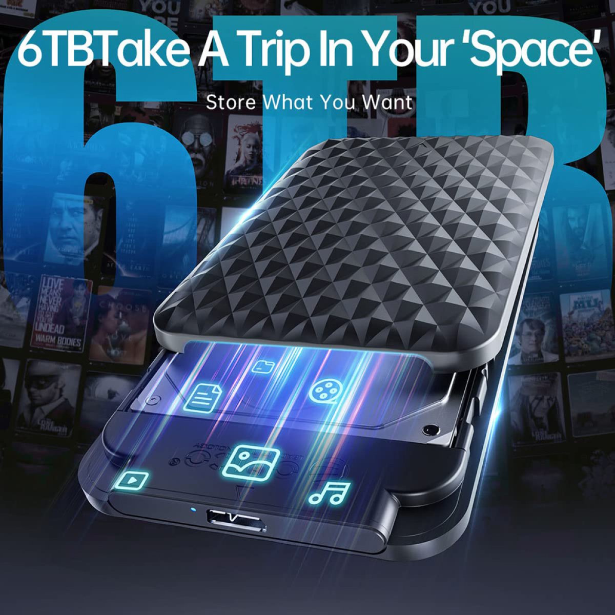 ORICO θήκη για 2.5" SATA HDD/SSD 2520U3-V1, 5Gbps, μαύρη - Image 3